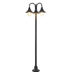 Lindby Edric pylväsvalaisin, korkeus 215 cm, antrasiitti, alumiini