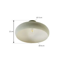 Lindby Elover kattovalaisin, vaaleanvihreä, Ø 45 cm, rautaa