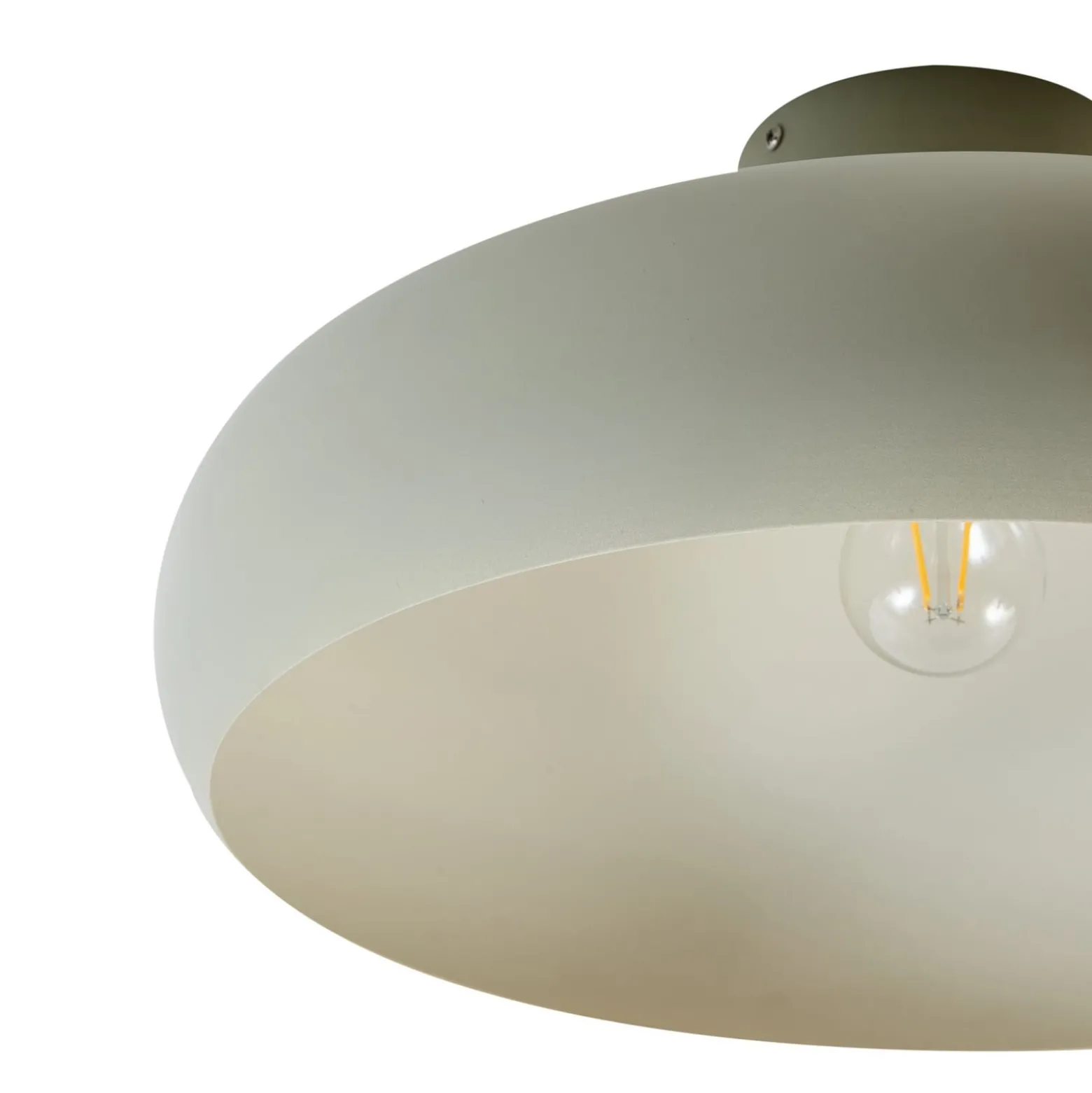 Lindby Elover kattovalaisin, vaaleanvihreä, Ø 45 cm, rautaa