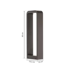 Lindby Emima LED polkuvalaisin, 60 cm, antrasiitti, alumiini