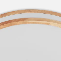 Lindby Emiva LED-kattovalaisin, 50 cm, vaalea puu, CCT