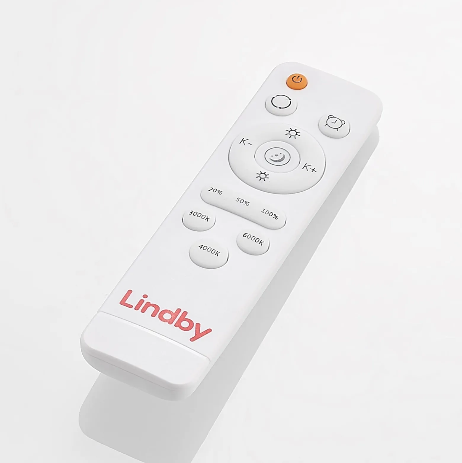 Lindby Emiva LED-kattovalaisin, 50 cm, vaalea puu, CCT