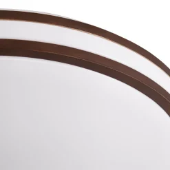 Lindby Emiva LED-kattovalaisin, halkaisija 50 cm, tumma puu, CCT