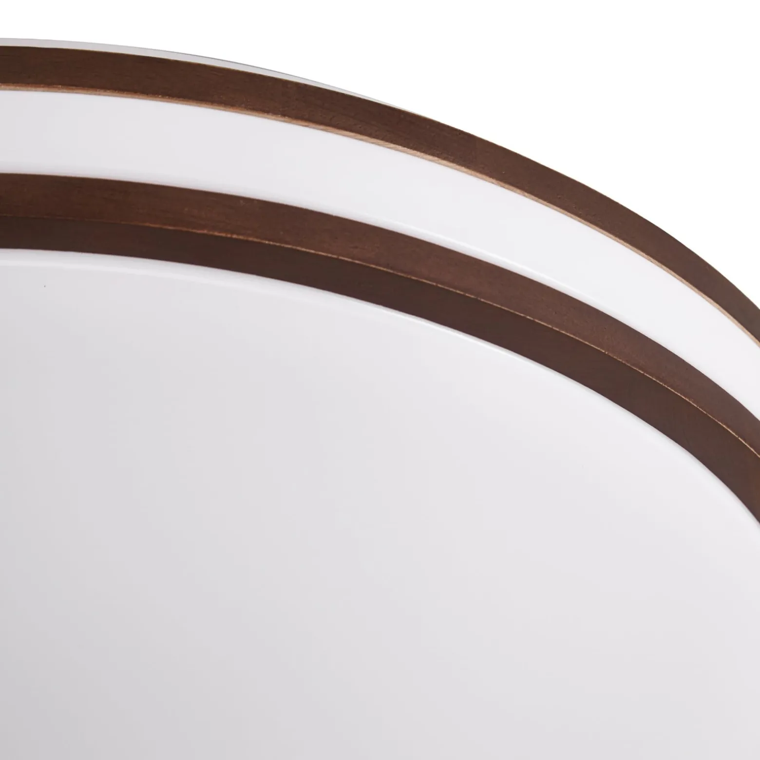 Lindby Emiva LED-kattovalaisin, halkaisija 50 cm, tumma puu, CCT