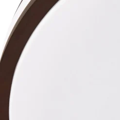 Lindby Emiva LED-kattovalaisin, halkaisija 50 cm, tumma puu, CCT
