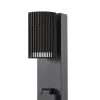 Lindby Enerio -pylväsvalaisin, musta, pistorasia, 80 cm, GU10