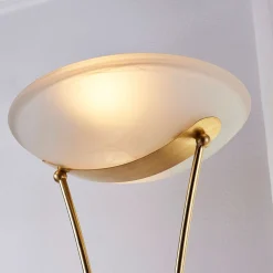 Lindby Felicia kattovalaisin lukuvalaisimella, messinki