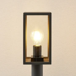 Lindby Filimon polkuvalaisin, 80 cm, antrasiitti, IP44, E27