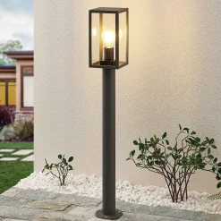 Lindby Filimon polkuvalaisin, 80 cm, antrasiitti, IP44, E27
