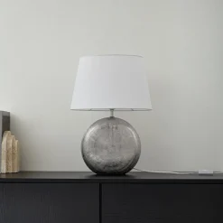 Lindby Florentino pöytävalaisin, 49 cm, keramiikka, tekstiili