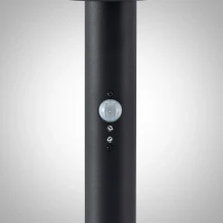 Lindby Gregory LED-seinävalaisin, 76cm, anturi, tummanharmaa, IP44