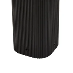 Lindby Halvar-pylväsvalaisin, 80 cm, musta, IP65, GU10, anturi