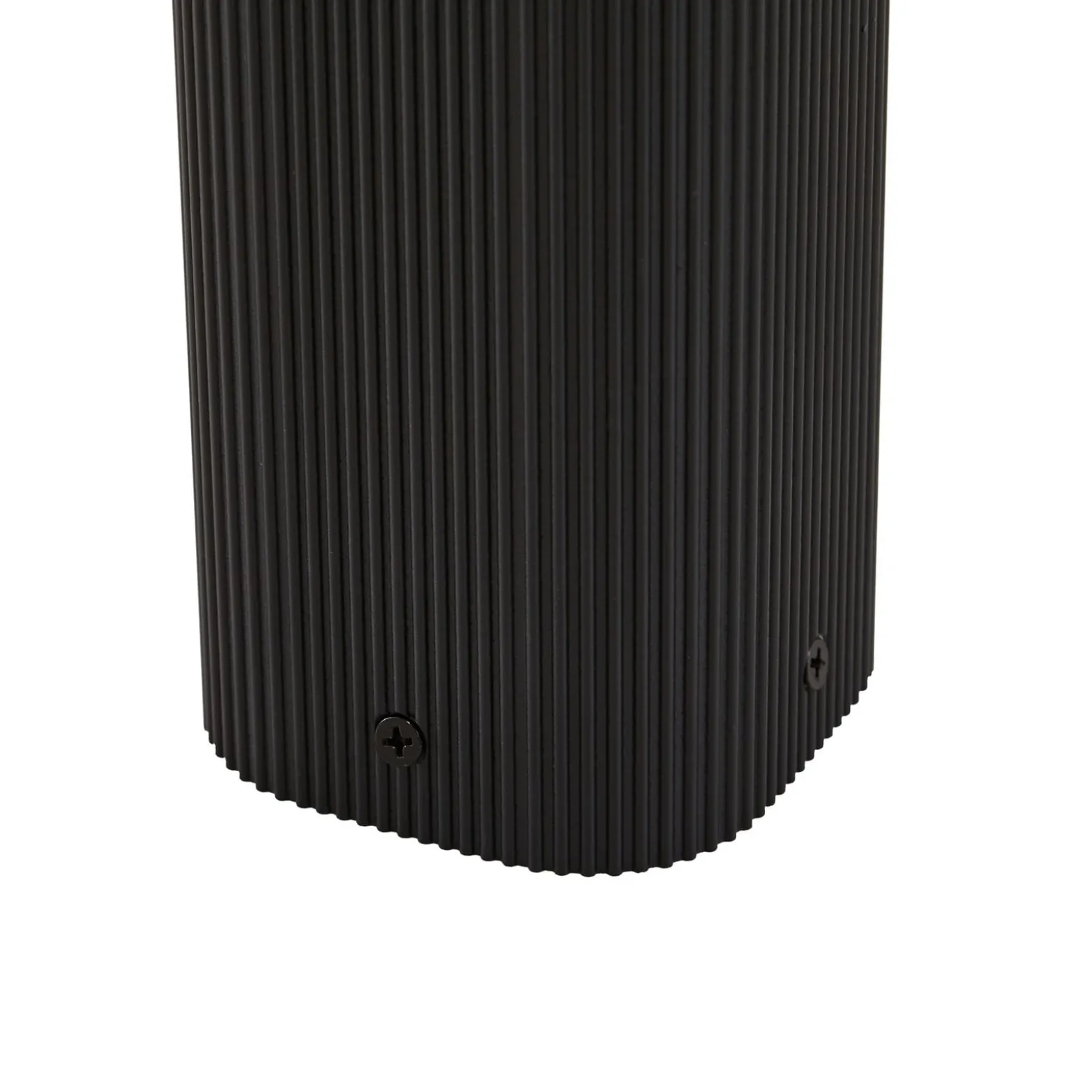 Lindby Halvar-pylväsvalaisin, 80 cm, musta, IP65, GU10, anturi