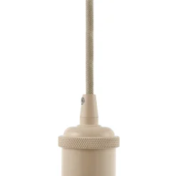 Lindby Hattie-riippuvalaisin, E27-pidin, beige, Ø 5 cm