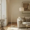 Lindby Helin-kaarivalaisin, beige, tekstiili, korkeus 198,5 cm