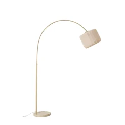 Lindby Helin-kaarivalaisin, beige, tekstiili, korkeus 198,5 cm