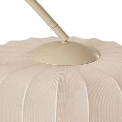Lindby Helin-kaarivalaisin, beige, tekstiili, korkeus 198,5 cm
