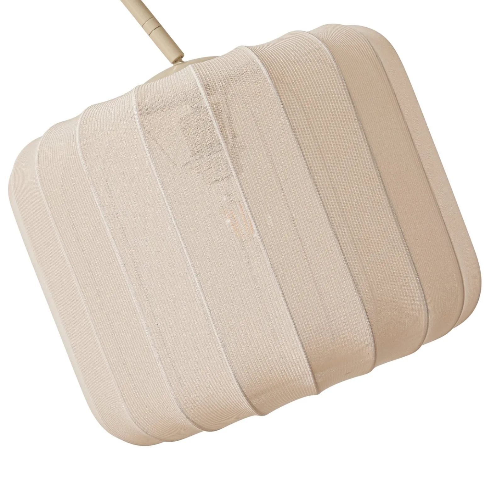 Lindby Helin-kaarivalaisin, beige, tekstiili, korkeus 198,5 cm