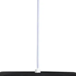 Lindby Helin riippuvalaisin, musta/valkoinen/harmaa, Ø 60 cm, 3-lamppuinen.