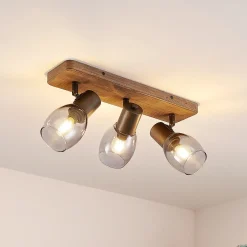 Lindby Ineska -kattokohdevalo 3-lamp. kulmikas