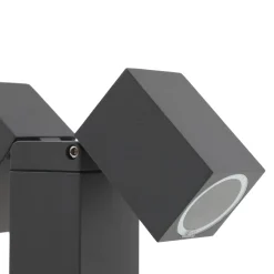 Lindby jalustavalaisin Othil, 2-valoinen, 50 cm, antrasiitti, metallia