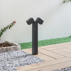 Lindby jalustavalaisin Othil, 2-valoinen, 50 cm, antrasiitti, metallia