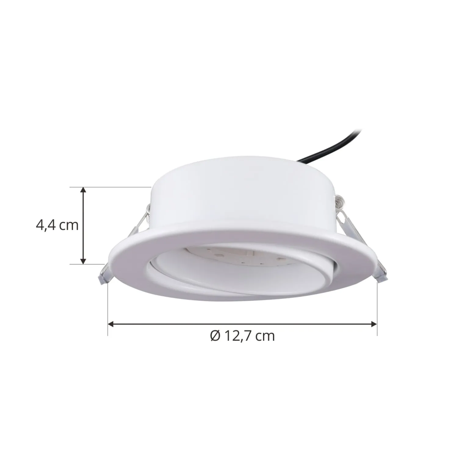 Lindby Jyla-uppovalaisin, mattavalkoinen, Ø 13 cm, GX53