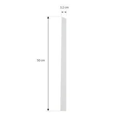 Lindby kansi Linaro, valkoinen, 1-vaihejärjestelmä, 50 cm
