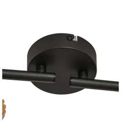 Lindby kattokohdevalo Stralino, 4-lamppuinen, pituus 60 cm, puu