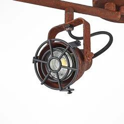 Lindby kattopilkku Scabra, 63 cm, ruosteenruskea, 4-valaisin, metallia