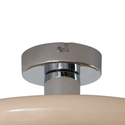 Lindby kattovalaisin Branford, retro, Ø 35 cm, beige, metalli