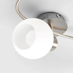 Lindby kattovalaisin Elaina, 50 cm, 3-valo, nikkeli, lasi, E14
