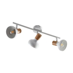 Lindby kattovalaisin Fridolin, 50cm, 3-valoinen, valkoinen, metallia