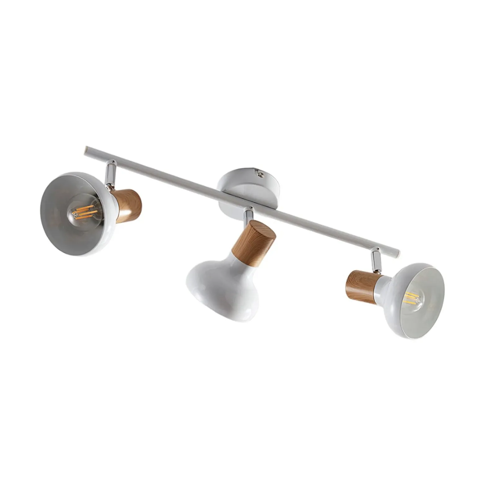 Lindby kattovalaisin Fridolin, 50cm, 3-valoinen, valkoinen, metallia