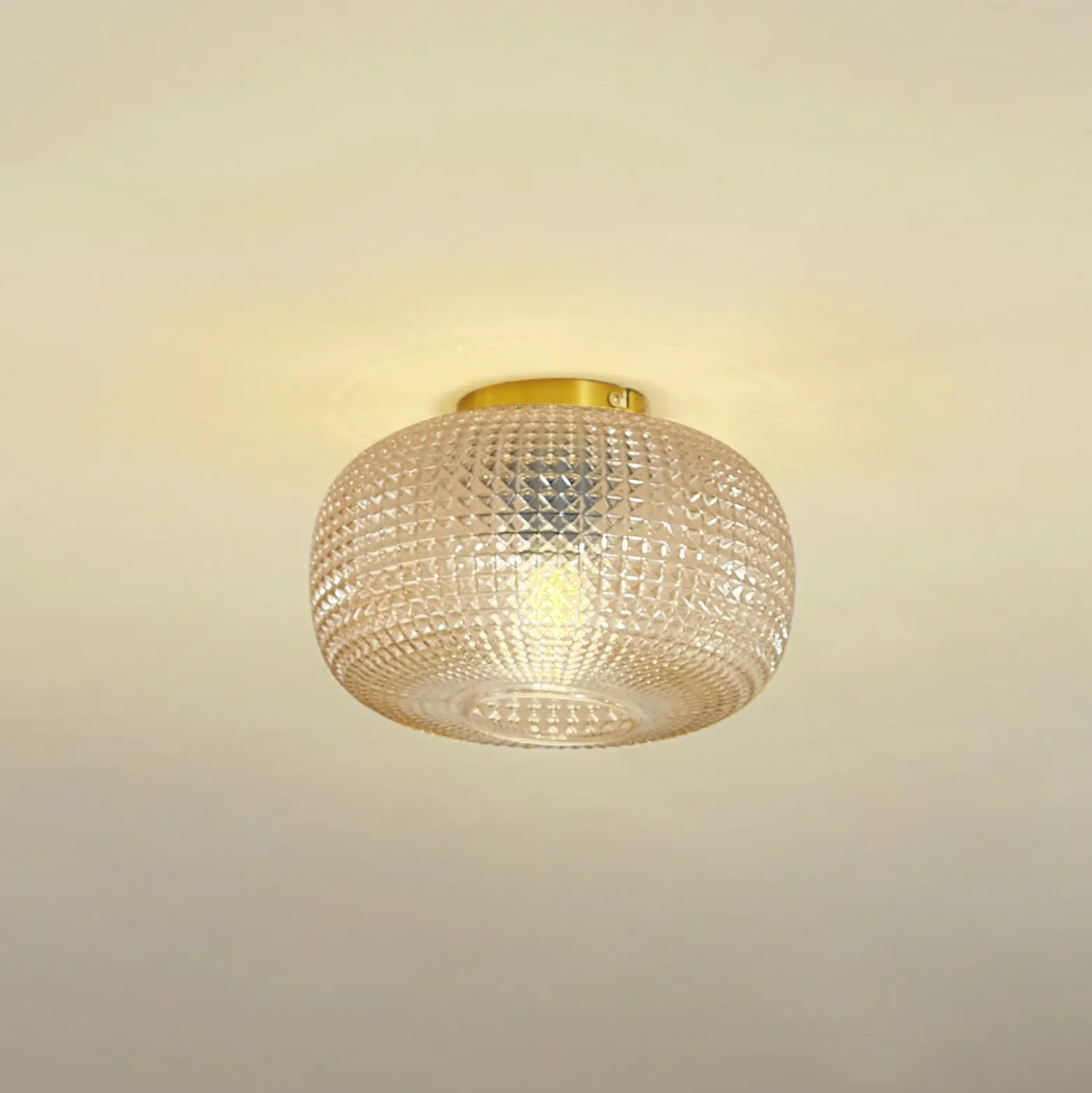 Lindby kattovalaisin Hildur, Ø 25 cm, meripihka, lasi