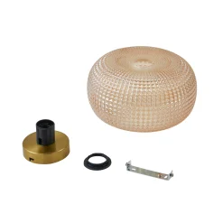 Lindby kattovalaisin Hildur, Ø 25 cm, meripihka, lasi