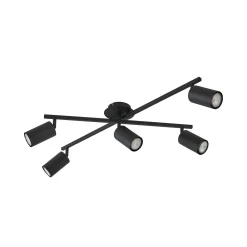 Lindby kattovalaisin Joffrey, 78 cm, musta, 5-lamppuinen, GU10