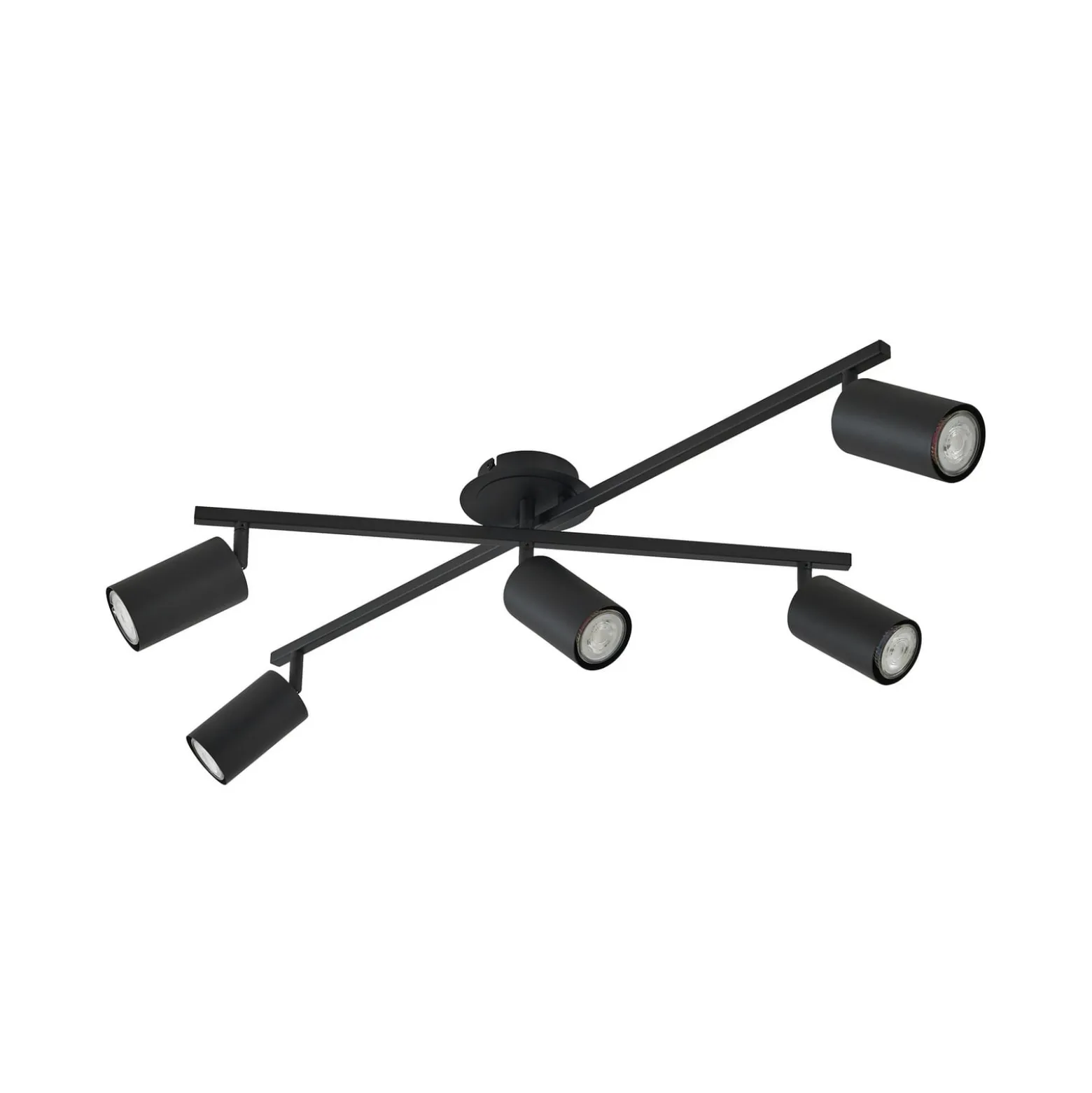 Lindby kattovalaisin Joffrey, 78 cm, musta, 5-lamppuinen, GU10