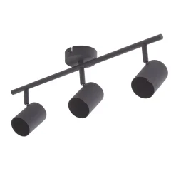 Lindby kattovalaisin Jorell, musta, 51 cm, 3-valo, GU10