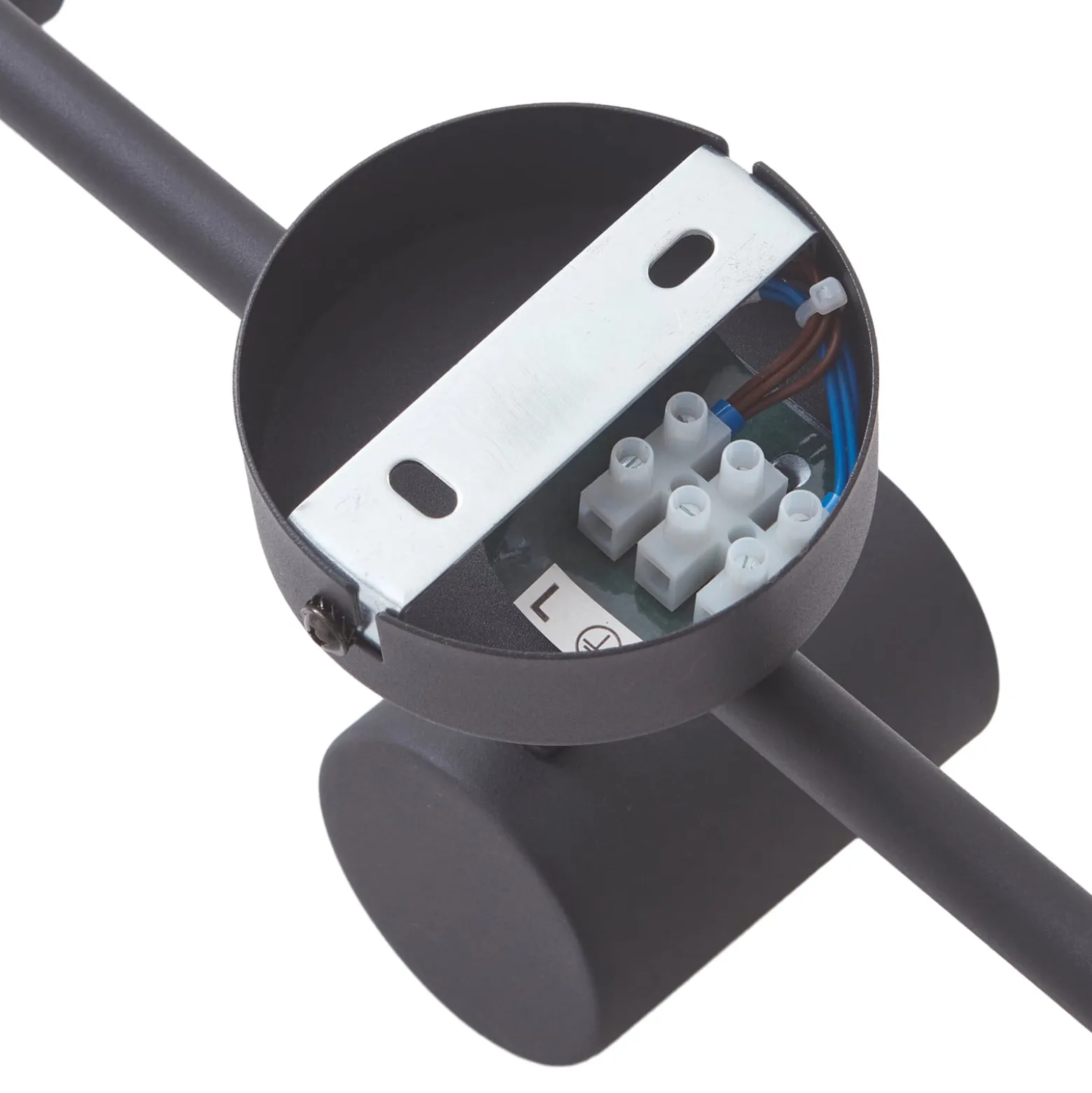 Lindby kattovalaisin Jorell, musta, 51 cm, 3-valo, GU10