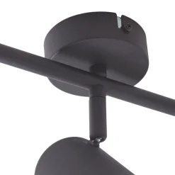 Lindby kattovalaisin Jorell, musta, 51 cm, 3-valo, GU10