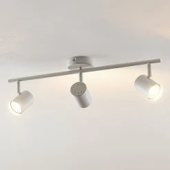 Lindby kattovalaisin Jorell, valkoinen, 55 cm, 3-valo, metalli, GU10