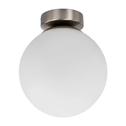 Lindby kattovalaisin Lennie, valkoinen, lasi, Ø 20 cm, IP44, E27