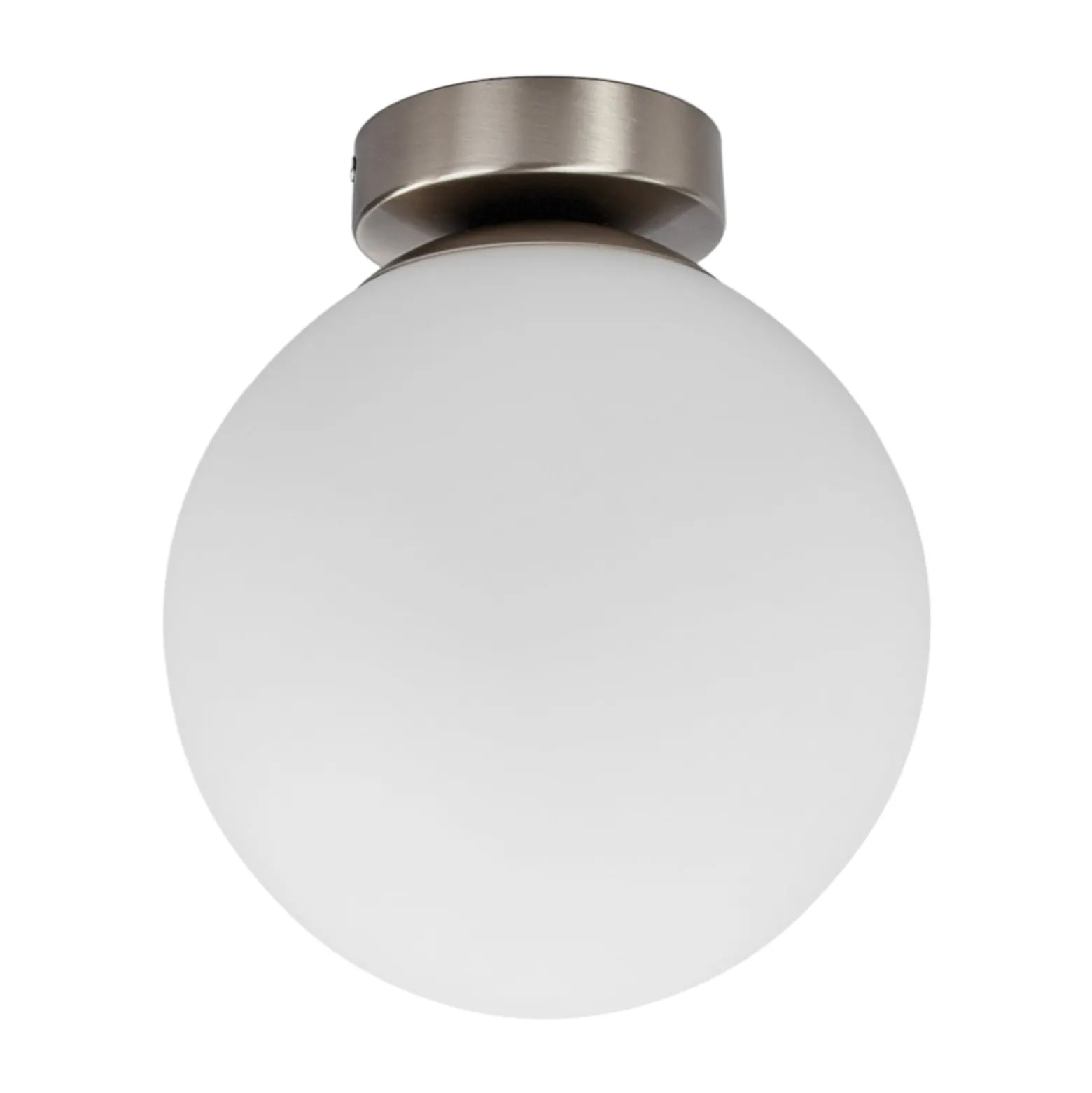 Lindby kattovalaisin Lennie, valkoinen, lasi, Ø 20 cm, IP44, E27