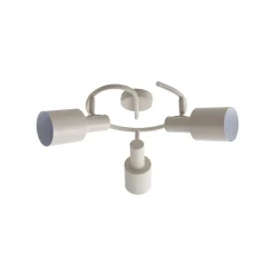 Lindby kattovalaisin Ovelia, beige, 3-valo, metalli, E27