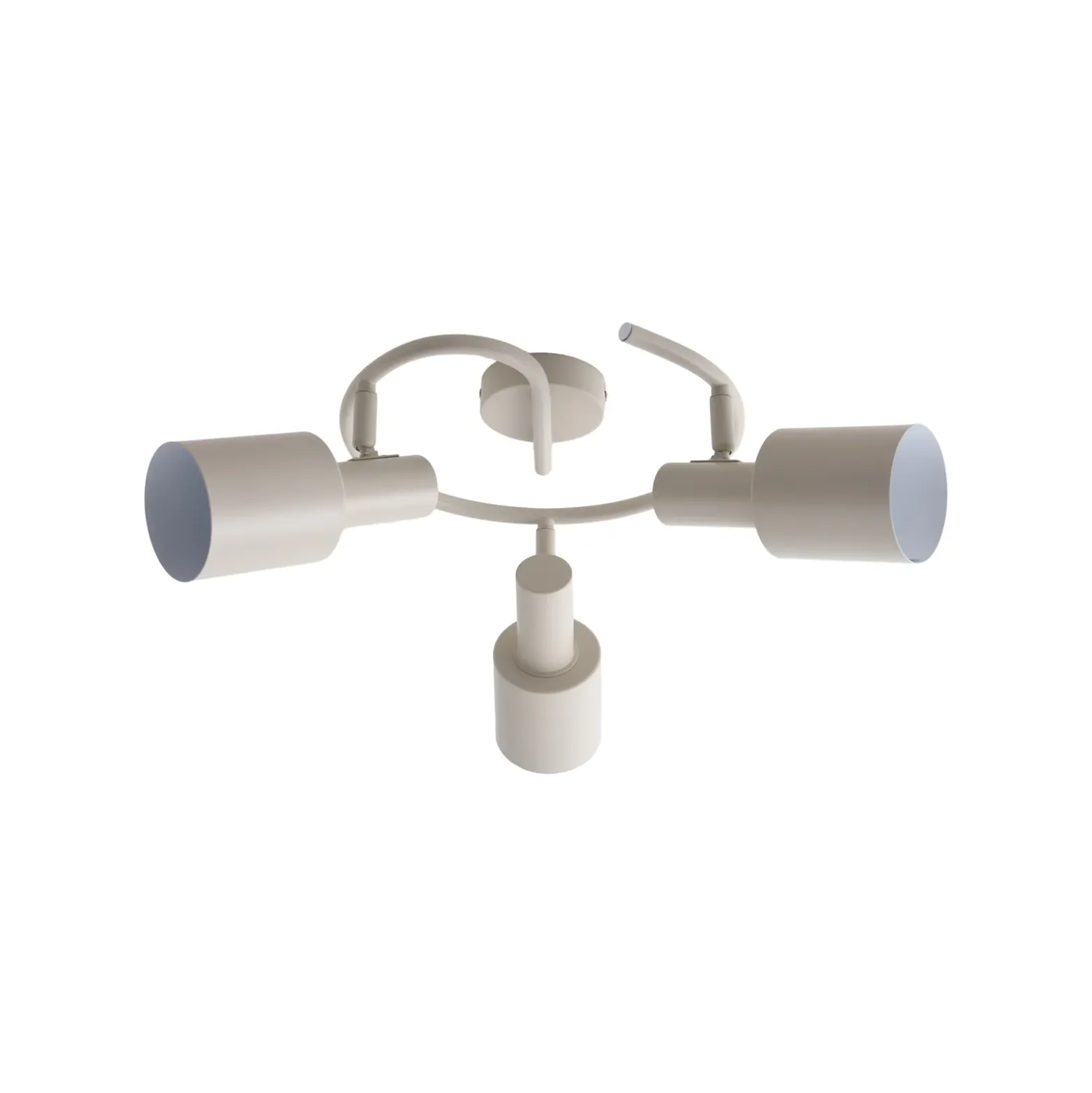 Lindby kattovalaisin Ovelia, beige, 3-valo, metalli, E27