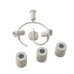 Lindby kattovalaisin Ovelia, beige, 3-valo, metalli, E27