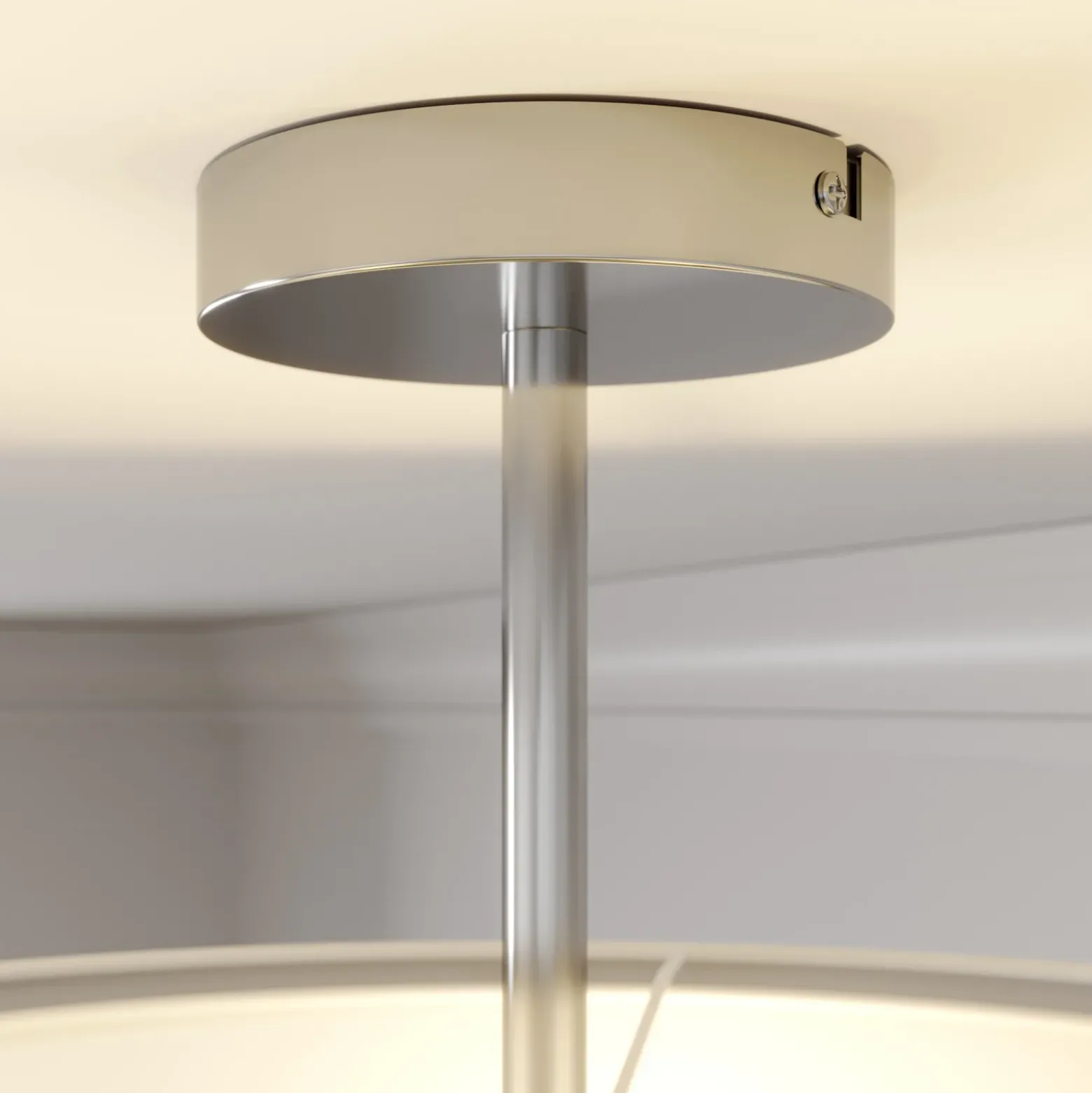 Lindby kattovalaisin Pikka, valkoinen, tekstiili, Ø 50 cm, E27