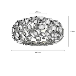 Lindby kattovalaisin Reza, Ø 48 cm, krominvärinen, E14