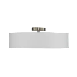 Lindby kattovalaisin Sebatin, Ø 50 cm, valkoinen, kangas, E27